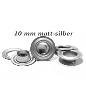 Ösen Matt Eisen galvanisiert f. Ösenpresse 10mm...