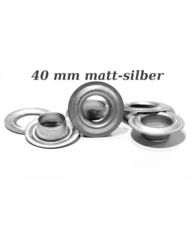 Ösen Matt Eisen galvanisiert f. Ösenpresse 40mm...